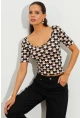 Kadın Multi Desenli Bluz LPP1224