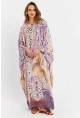 Kadın Multi İpek Kaftan Elbise MALO4010