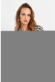 Kadın Multi V Yaka Salaş Bluz MLPP643