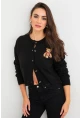 Kadın Siyah Ayıcıklı Hırka TEM99