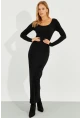 Kadın Siyah Maxi Elbise MEN2008