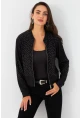 Kadın Siyah Taşlı Ceket RLO81