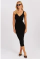 Kadın Siyah Triko Elbise YZ631
