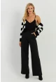 Kadın Siyah Yüksek Bel Pantolon KED2011