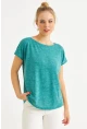 Kadın Yeşil Basic Bluz AYD410