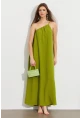 Kadın Yeşil Maxi Basic Elbise İRE1012