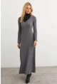 Kadın Antrasit Basic Maxi Elbise MTF30