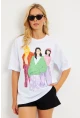 Kadın Beyaz Baskılı T-Shirt DY1329