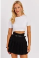 Kadın Beyaz Sırt Dekolteli Crop Bluz CY450