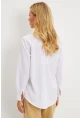 Kadın Beyaz Taşlı Gömlek ZER404