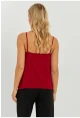 Kadın Bordo Askılı Bluz AYD269