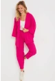 Kadın Bürümcük Kimono Takım Fuşya Q983