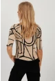 Kadın Camel Desenli Bluz AYD295