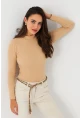 Kadın Camel Kaşkorse Basic Bluz AYD389