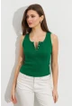 Kadın Çimen Yeşili Patlı Kaşkorse Bluz MK02