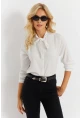 Kadın Ekru Bürümcük Gömlek EY2899