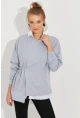 Kadın Gri Bağlamalı Sweatshirt Yİ2493