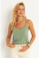 Kadın Mint Askılı Bluz AYD269
