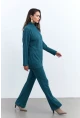 Kadın Petrol Alt Üst Pantolon Takım MTF28