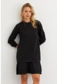 Kadın Siyah Sweat Elbise EY3016