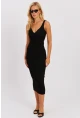 Kadın Siyah Triko Elbise YZ631