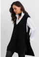 Kadın Siyah Triko Süveter YV103