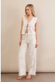 Kadın Vanilya Çizgili Püsküllü Alt Üst Takım MOD2517