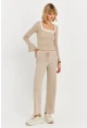 Kadın Vanilya Palazzo Eşofman Altı ALB6011