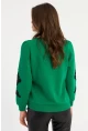 Kadın Yeşil Kol Detaylı Bluz MAYD13