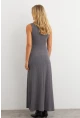 Kadın Antrasit Basic Maxi Elbise MTF29