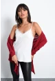 Kadın Beyaz Dantelli Atlet LPP5008