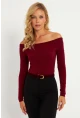 Kadın Bordo Bluz HOR13