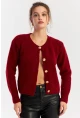 Kadın Bordo Hırka YV285
