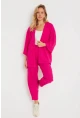 Kadın Bürümcük Kimono Takım Fuşya Q983