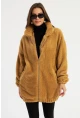 Kadın Camel Peluş Mont MLYT58