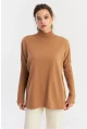 Kadın Camel Salaş Triko Bluz YV289