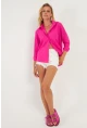 Kadın Fuşya Basic Gömlek ZER411
