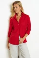 Kadın Kırmızı Basic Gömlek K1251
