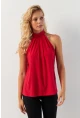 Kadın Kırmızı Halter Yaka Bluz LPP1273