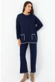 Kadın Lacivert Alt Üst Takım MMK61