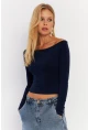 Kadın Lacivert Bluz HOR13