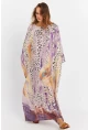 Kadın Multi İpek Kaftan Elbise MALO4010