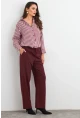 Kadın Mürdüm Pantolon ELA6647