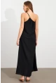 Kadın Siyah Maxi Basic Elbise İRE1012