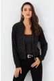 Kadın Siyah Taşlı Ceket RLO81