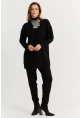 Kadın Siyah Triko Alt Üst Takım MNUV9