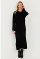 Kadın Siyah Triko Maxi Elbise SF2538