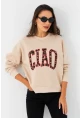 Kadın Vanilya Baskılı Sweatshirt MPP6429