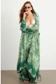 Kadın Yeşil Kaftan Takım Sİ159