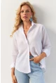 Kadın Beyaz Basic Gömlek HNT02
